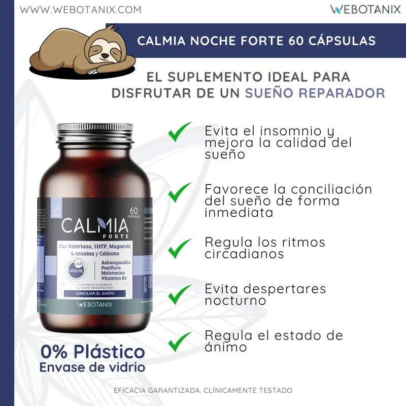 Webotanix Calmia Notte Forte, 60 capsule