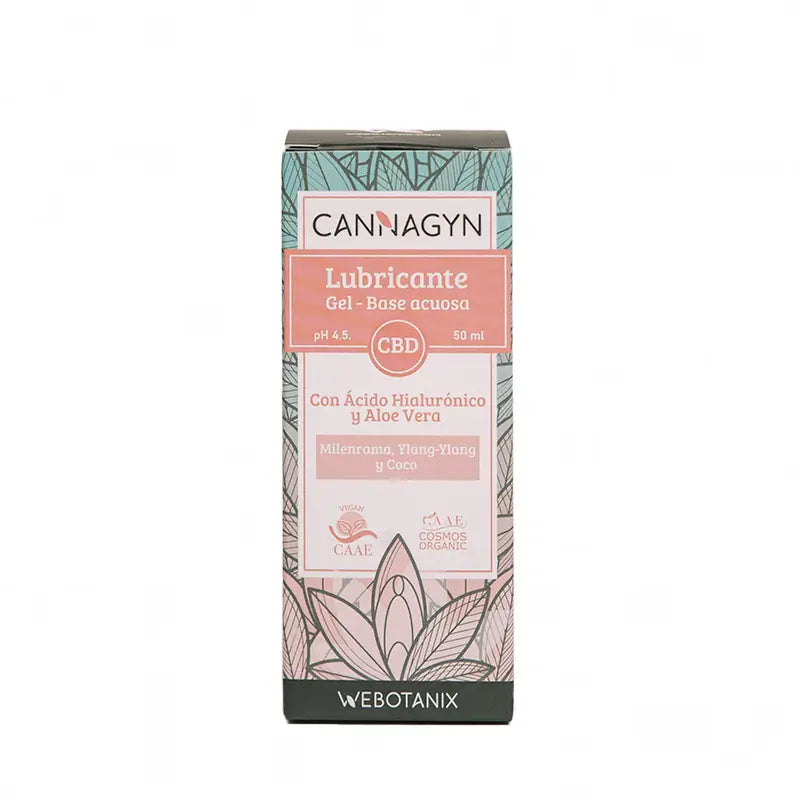Webotanix Cannagyn Gel lubrificante al Cbd organico, 50 ml