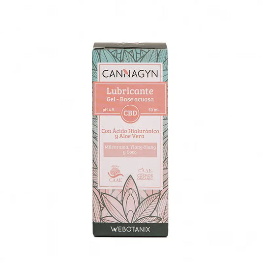 Webotanix Cannagyn Gel lubrificante al Cbd organico, 50 ml