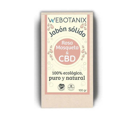 Webotanix Sapone al Cbd e Rosa Mosqueta Bio , 100 g