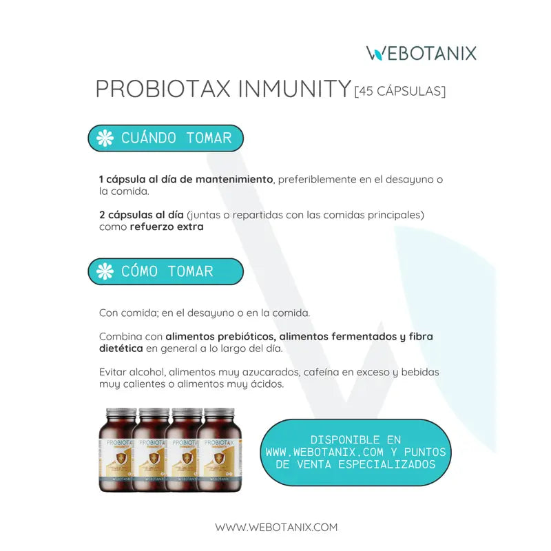 Webotanix Probiotax Immunity, 45 capsule