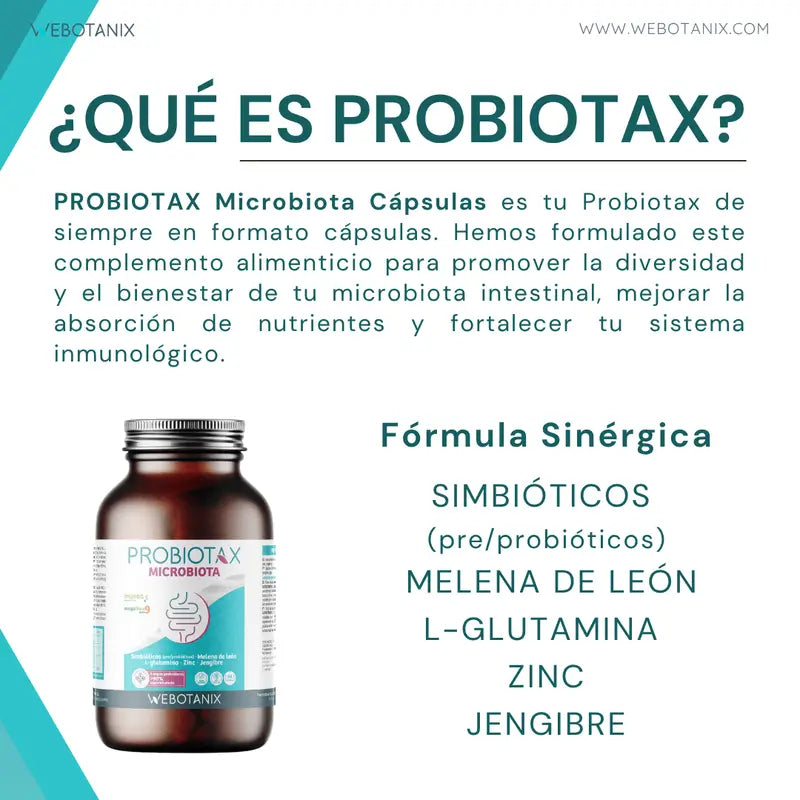 Webotanix Probiotax Microbiota, 60 capsule
