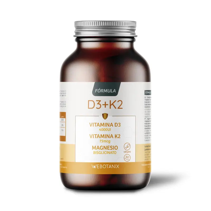 Webotanix Vitamina D3+K2 Formula, 60 capsule