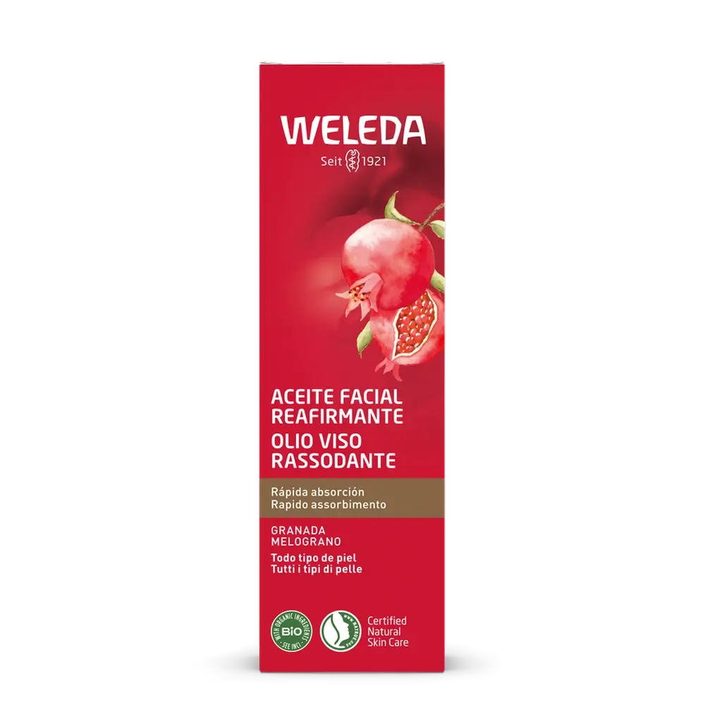 Weleda Olio viso rassodante al melograno, 30 ml
