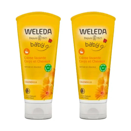 Weleda Baby Shampoo e Gel doccia alla Calendula , 2 x 200 ml