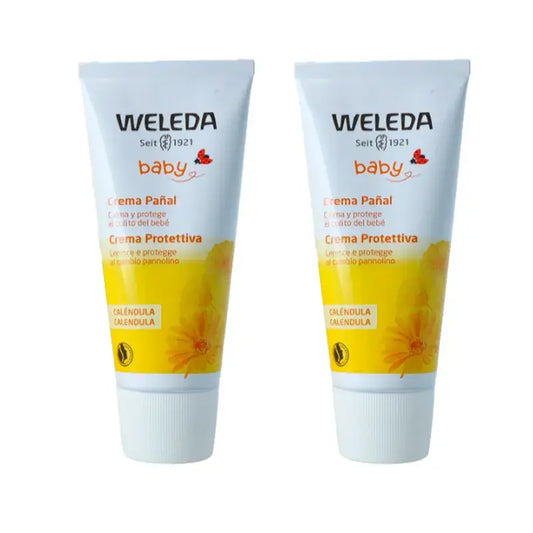 Weleda Baby Calendula Crema per pannolini , 2 x 75 ml