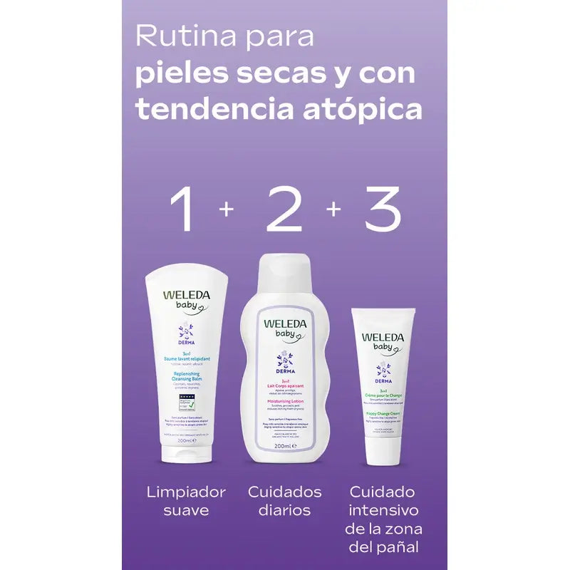 Weleda Baby Derma Balsamo da bagno, 200 ml