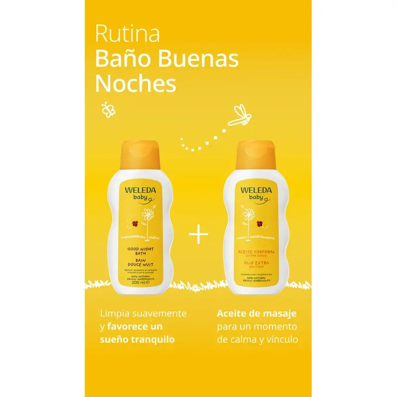 Weleda Calendula Bagno della Buona Notte, 200 ml