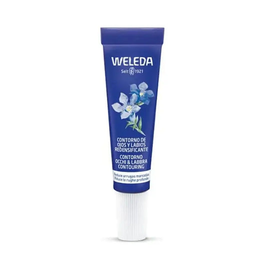 Weleda Contorno occhi e labbra ridensificante genziana blu e stella alpina 10 ml