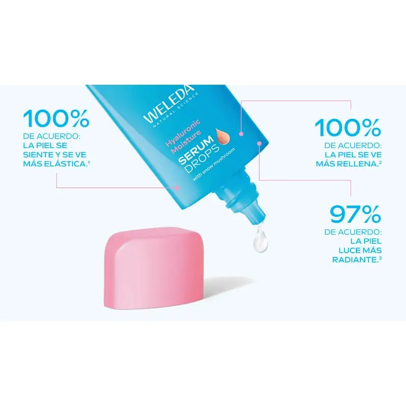Weleda Siero Idratante Booster in Gocce con Acido Ialuronico, 30 ml