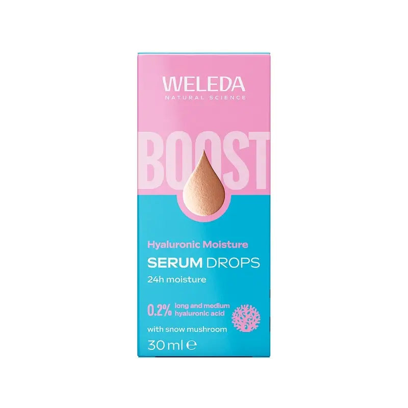 Weleda Siero Idratante Booster in Gocce con Acido Ialuronico, 30 ml