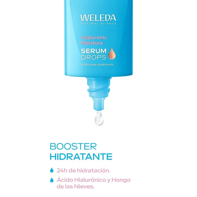 Weleda Siero Idratante Booster in Gocce con Acido Ialuronico, 30 ml