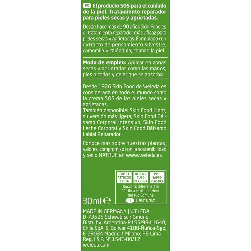 Weleda Skin Food Trattamento nutriente essenziale 30 ml