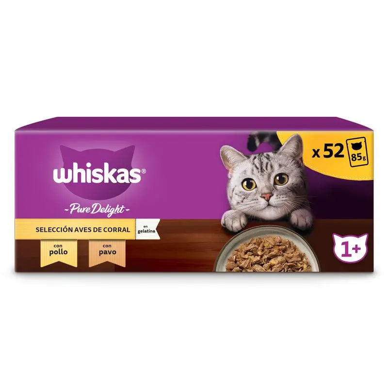 Whiskas Pure Delight Selezione di pollame 13X4X85Gr