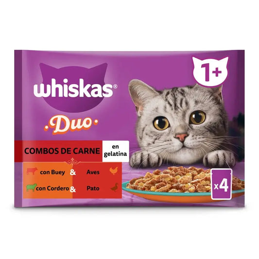 Whiskas Tasty Duo Meaty Combos Confezione 4 13X4X85Gr