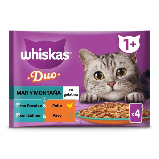 Whiskas Tasty Duo Surf & Turf Confezione 4 13X4X85Gr