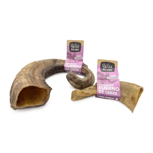 Wild Balance - Corno di capra - Piccolo giocattolo da masticare naturale per cani