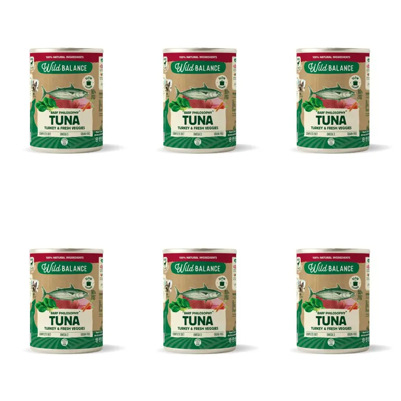 Wild Balance Philosophy Barf di tonno per cani, 400g, confezione da 6