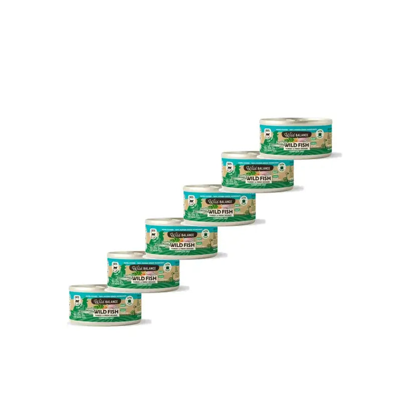 Wild Balance Philosophy Barf di pesce per gatti, 120 g, Confezione da 6