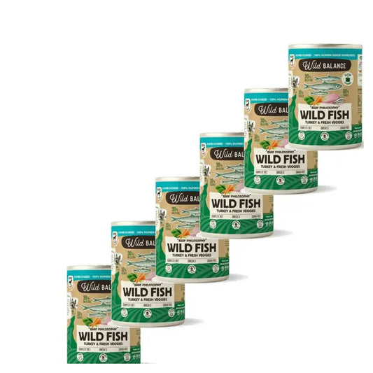 Wild Balance Philosophy Fish Barf per cani, 400 g, confezione da 6 pezzi