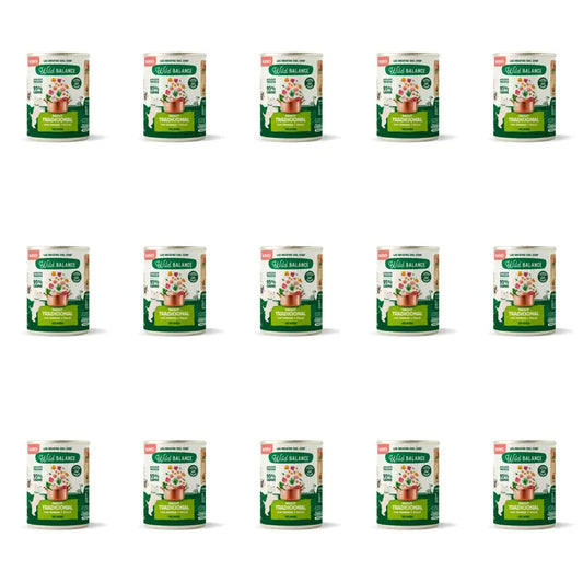 Wild Balance Ragù tradizionale con manzo, pollo e verdure per cani, 400 g, Confezione da 15