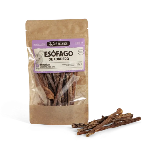 Snack di esofago di agnello Wild Balance , 50 grammi