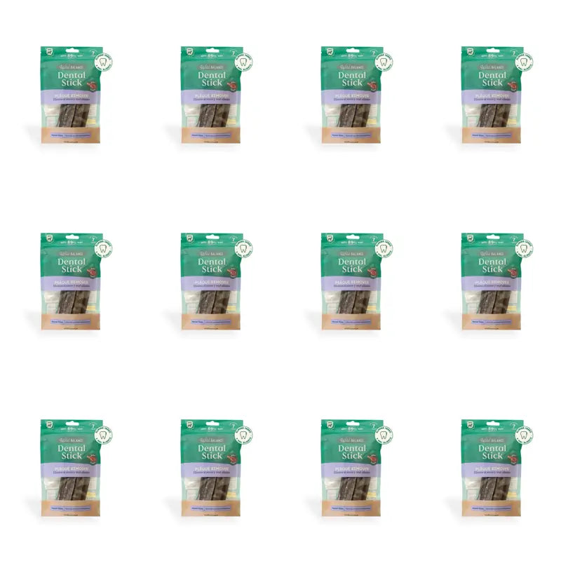 Snack Wild Balance Snack Dental Stick Off Plaque , 7 bastoncini, Confezione da 12