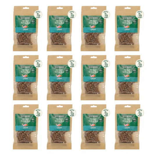 Wild Balance Wild Snack Light - Carota e pastinaca , 75 grammi, confezione da 12