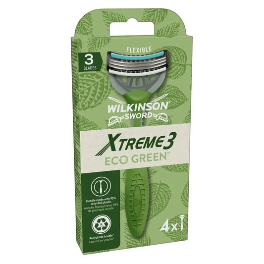 Wilkinson Sword Xtreme 3 Eco Green Uomo 4 pezzi.