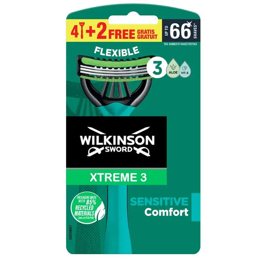 Spada Wilkinson Xtreme 3 Sensitive 4+2 sacchetto