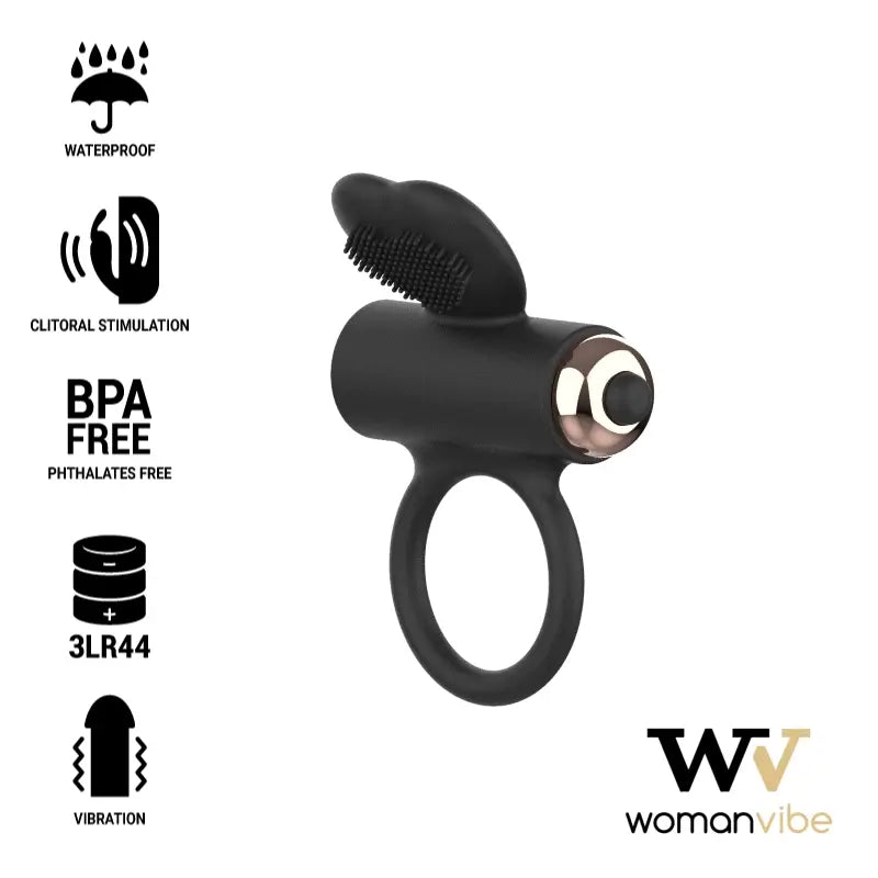 Womanvibe Zeus Anello vibrante in silicone