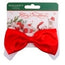 Wouapy Christmas Santa Claus Bow Tie Red Size 4