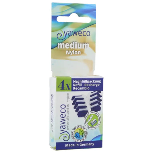 Yaweco Ricarica Spazzolino Dent. Nylon medio-duro 4 pz.