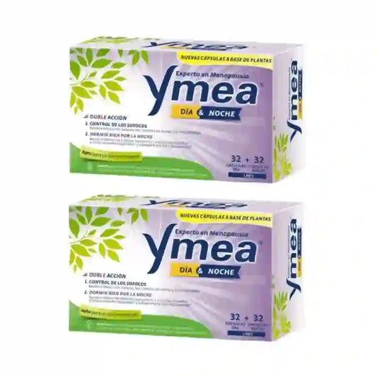 Ymea Day&Night Doppia Azione Menopausa, 32+32 Capsule, Confezione Da 2