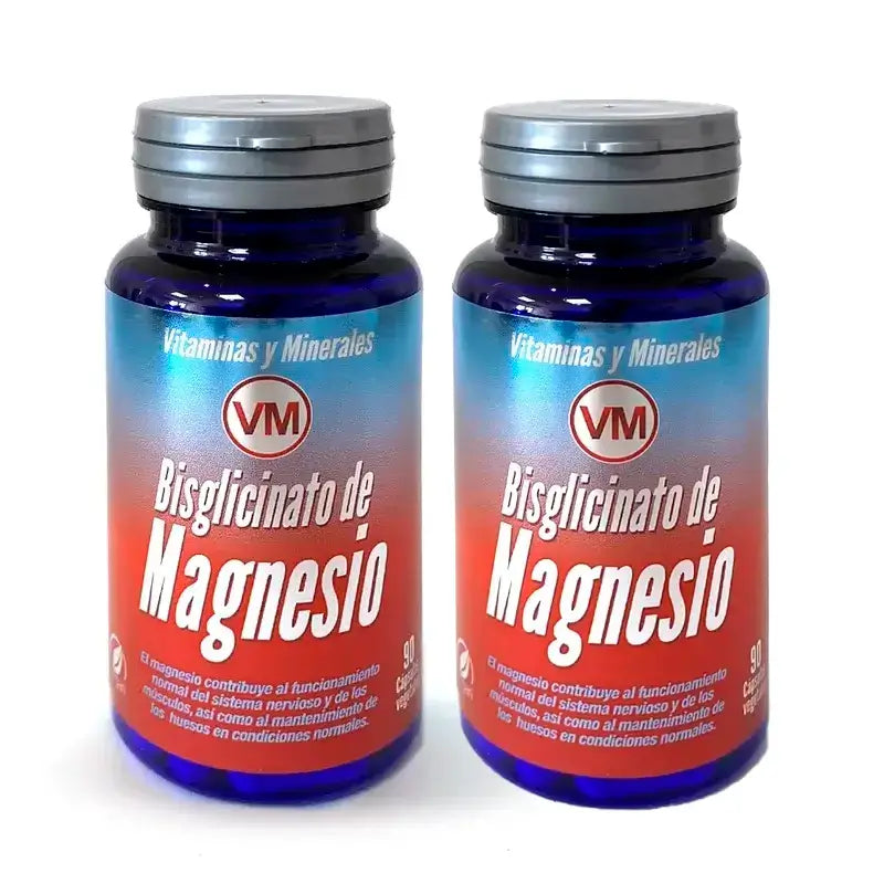 Ynsadiet Magnesio bisglicinato, confezione da 2 x 90 capsule
