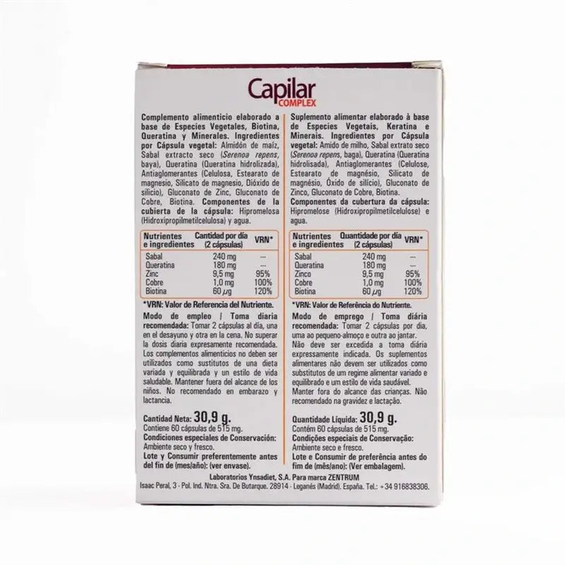 Ynsadiet Capilar Complex, 60 capsule
