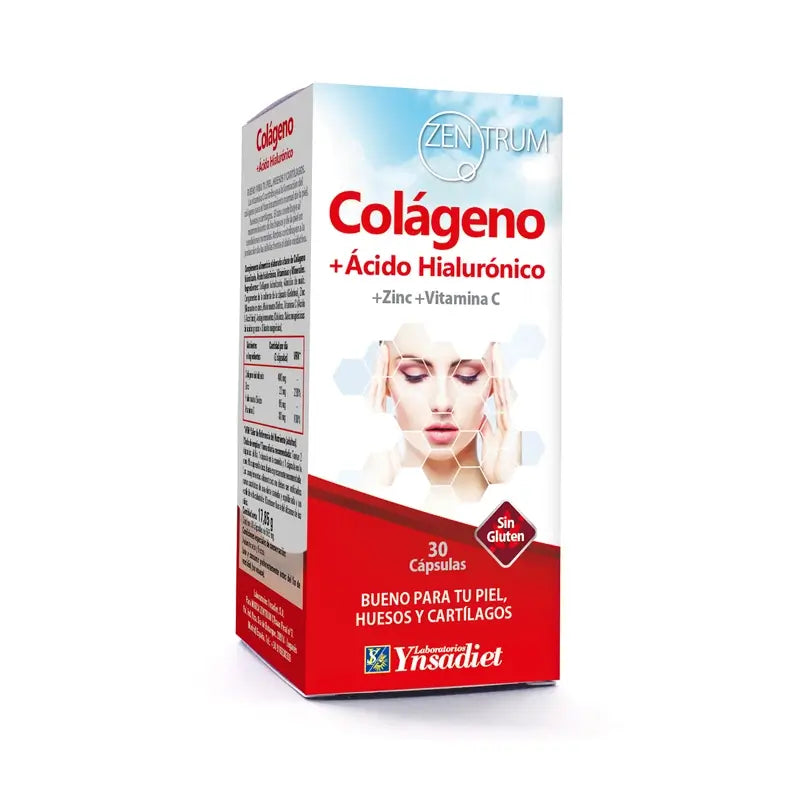 Ynsadiet Collagene+Acido ialuronico Zentrum, 30 capsule