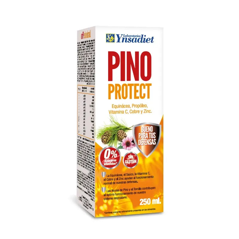 Ynsadiet Sciroppo Pino + Echinacea senza zucchero, 250 Ml