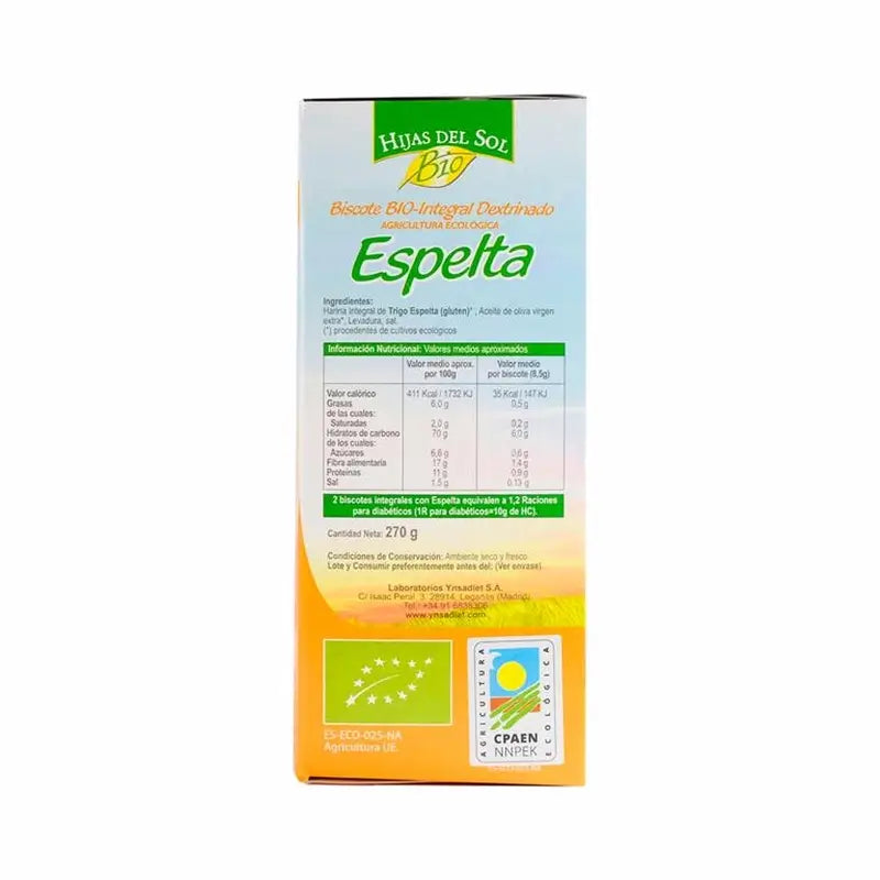 Pane destrutturato Ynsadiet con farro 270Gr. Hijas Del Sol