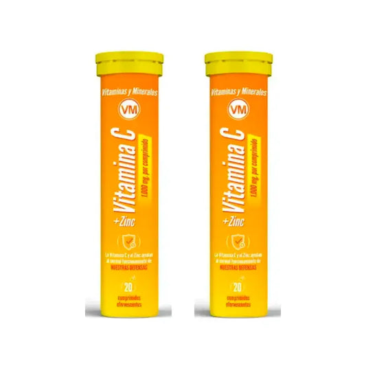 Ynsadiet Vitamina C + Zinco Confezione 2 x 20 Compresse Effervescenti