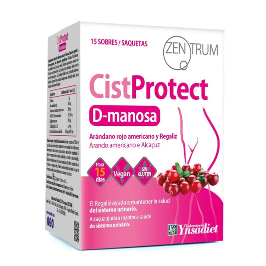 Ynsadiet Zentrum Cistprotect D-Mannose, 15 buste