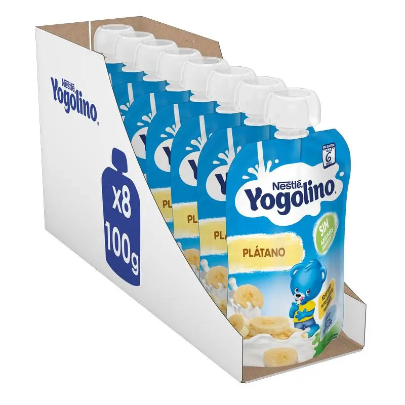 Yogolino Bustine alla banana senza zucchero, 100g x 8 unità