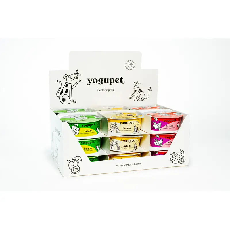 Espositore per gelato Yogupet 18X110Gr + 18X110Gr
