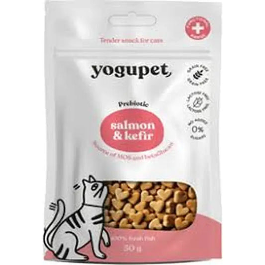 Yogupet Snack semi-umido per gatti al gusto di maiale e yogurt , 50 g