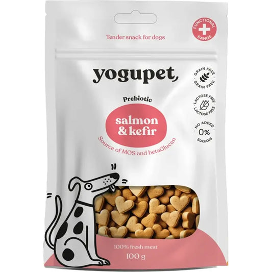 Yogupet Snack semi-umido per cani al gusto di salmone e kefir , 50 g