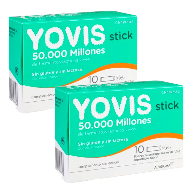 Confezione Yovis, 2 x 10 sitck bucodispersibili