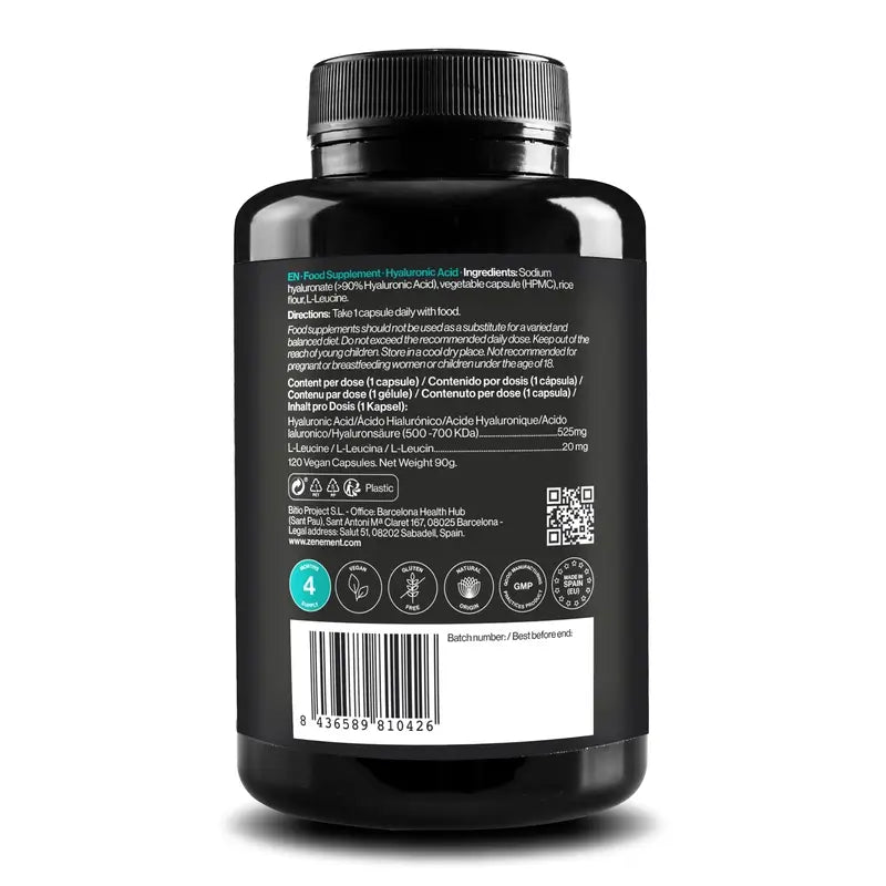 Zenement Acido ialuronico 540 mg, 90 capsule vegane