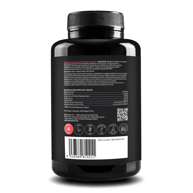Complesso di Berbelipidi Zenement, 120 capsule vegane