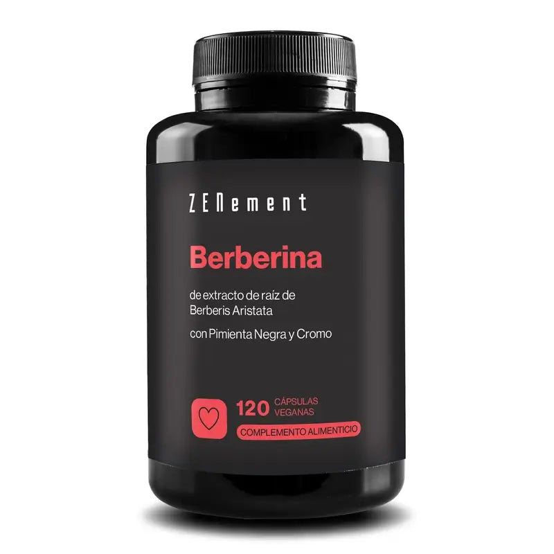 Zenement Berberina con pepe nero e cromo, 120 capsule vegane