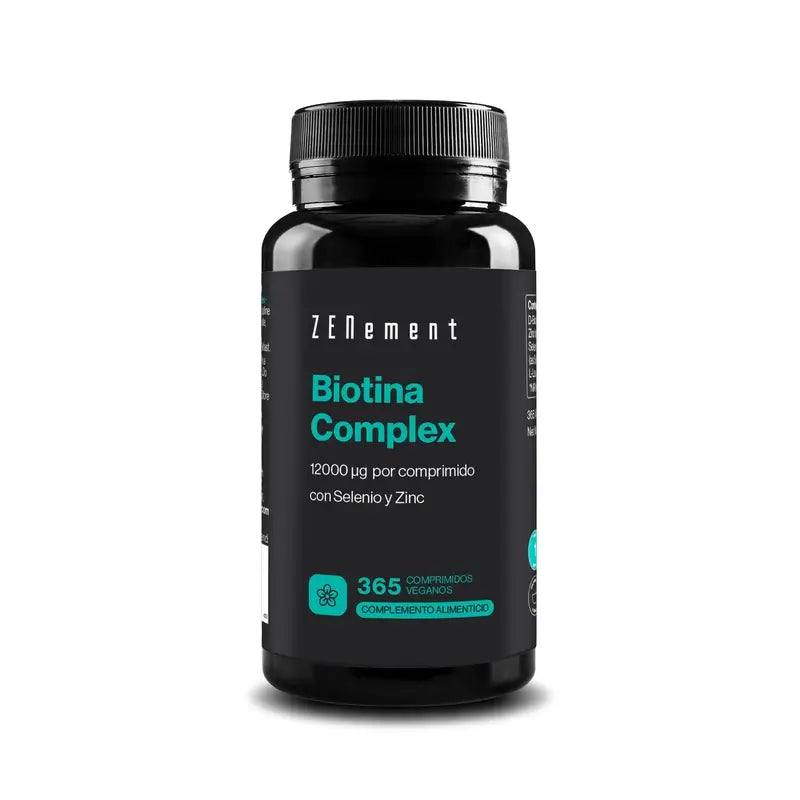 Zenement Biotin Complex con selenio e zinco, 365 compresse vegane